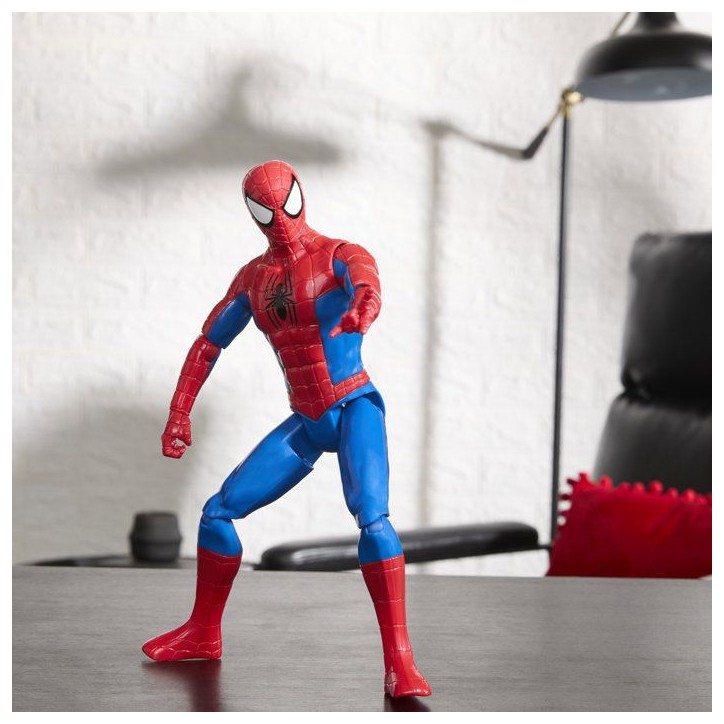 Figurine SpiderMan 30 cm, Titan Series, jouets de super-héros pour enfants, Marvel Spider-Man, des 4 ans