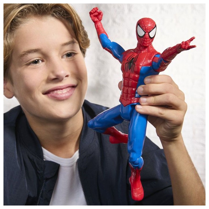 Figurine SpiderMan 30 cm, Titan Series, jouets de super-héros pour enfants, Marvel Spider-Man, des 4 ans