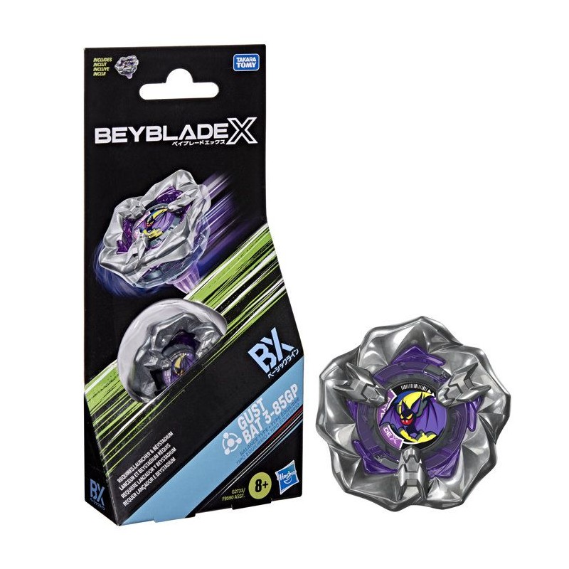Beyblade X Booster Pack Gust Bat 3-85GP BX avec toupie de type équili