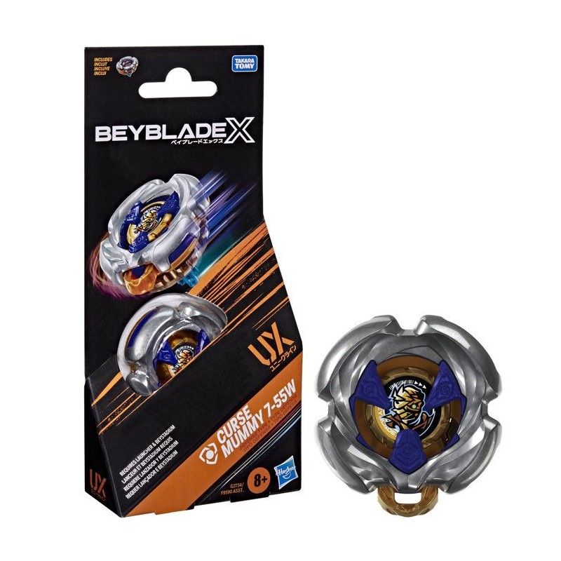 Beyblade X Booster Pack Curse Mummy 7-55W UX avec toupie de type défe