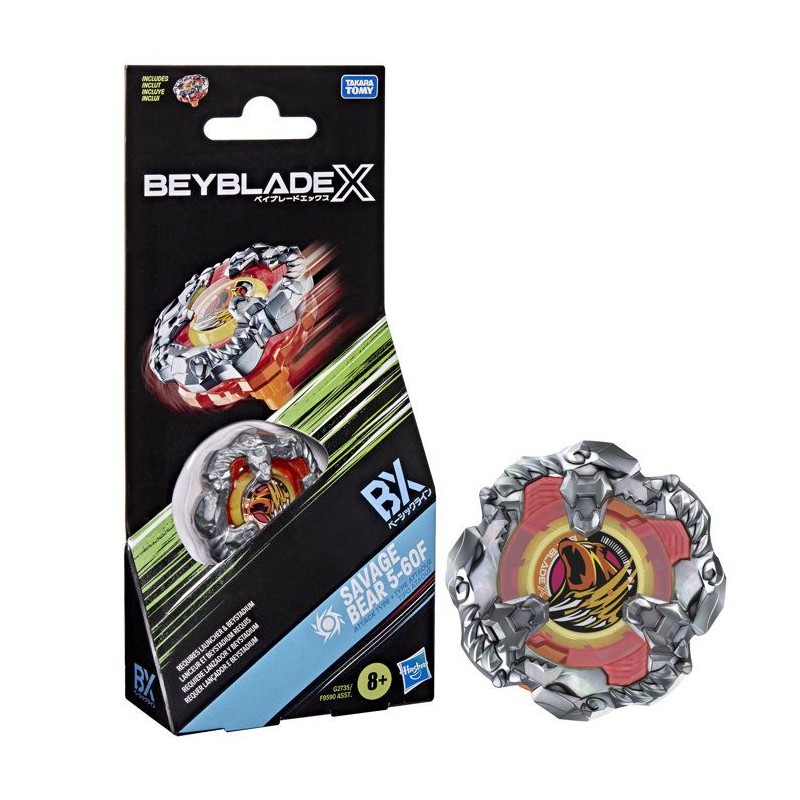 Beyblade X Booster Pack Savage Bear 5-60F BX avec toupie de type attaq