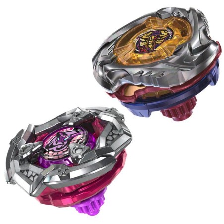 Beyblade X Dual Pack Spear Scorpio 0-70Z UX et Tail Viper 3-85LO BX, 2 toupies de combat Takara Tomy a rotation droite, des 8 