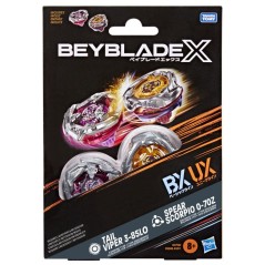 Beyblade X Dual Pack Spear Scorpio 0-70Z UX et Tail Viper 3-85LO BX, 2