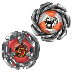 Beyblade X Dual Pack Clamp Crab 9-65S BX et Crest Leon 4-55A UX, 2 to