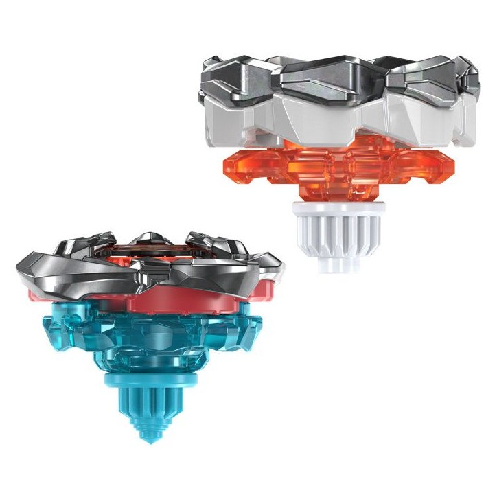 Beyblade X Dual Pack Clamp Crab 9-65S BX et Crest Leon 4-55A UX, 2 toupies de combat Takara Tomy a rotation droite, des 8 ans Beyblade X Dual Pack Clamp Crab 9-65S BX et Crest Leon 4-55A UX, 2 toupies de combat Takara Tomy a rotation droite, des 8 ans