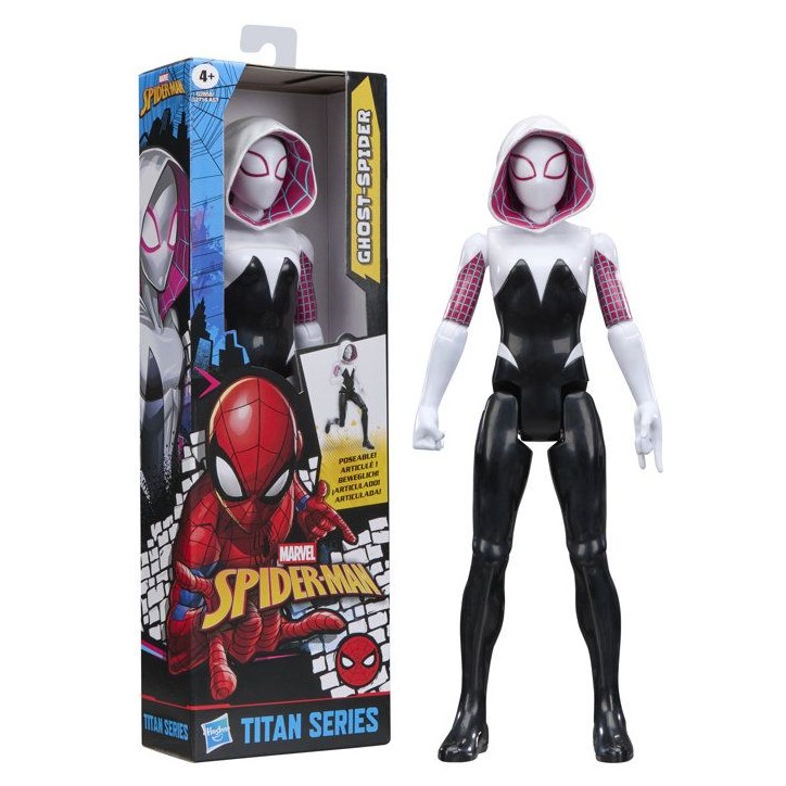 Figurine Ghost-Spider 30 cm Deluxe, Titan Series, jouets de super-héros pour enfants, Marvel Spider-Man, des 4 ans Figurine Ghost-Spider 30 cm Deluxe, Titan Series, jouets de super-héros pour enfants, Marvel Spider-Man, des 4 ans