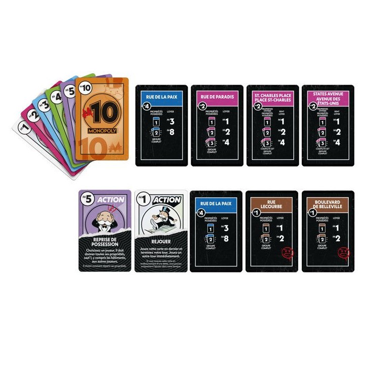 Monopoly Deal No Mercy, Pas de quartier, Jeu de cartes rapide 15 min, Hasbro Games, Des 8 ans