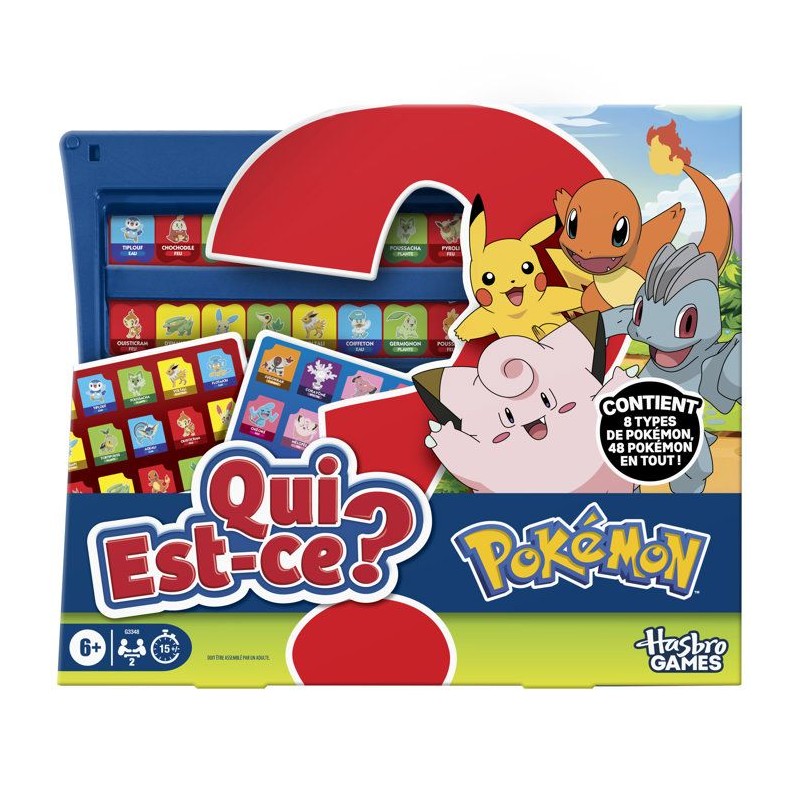 Qui est-ce ? édition Pokémon, 48 Pokémon, jeu de plateau familial