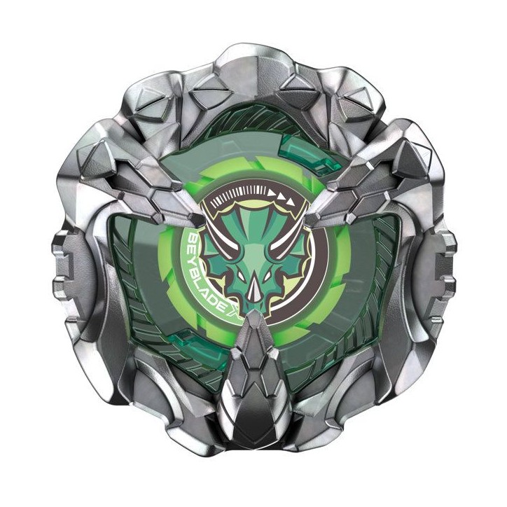 Beyblade X Ridge Triceratops 9-80GN Booster Pack avec toupie Takara Tomy type défense, Jouets toupies de combat, Des 8 ans
