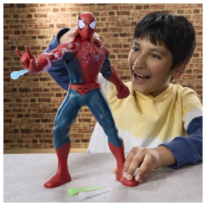 Spider-Man Charge d'énergie, figurine électronique de 36,8 cm, jouets de super-héros pour enfants, des 4 ans Spider-Man Charge d'énergie, figurine électronique de 36,8 cm, jouets de super-héros pour enfants, des 4 ans