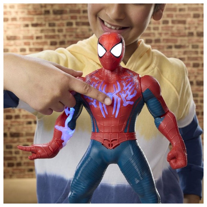Spider-Man Charge d'énergie, figurine électronique de 36,8 cm, jouets de super-héros pour enfants, des 4 ans Spider-Man Charge d'énergie, figurine électronique de 36,8 cm, jouets de super-héros pour enfants, des 4 ans