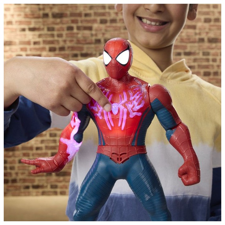 Spider-Man Charge d'énergie, figurine électronique de 36,8 cm, jouets de super-héros pour enfants, des 4 ans Spider-Man Charge d'énergie, figurine électronique de 36,8 cm, jouets de super-héros pour enfants, des 4 ans