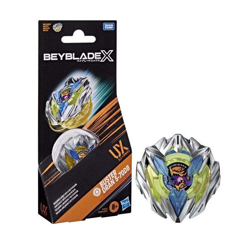 Beyblade X Booster Pack Buster Dran 5-70DB UX avec toupie de type endu