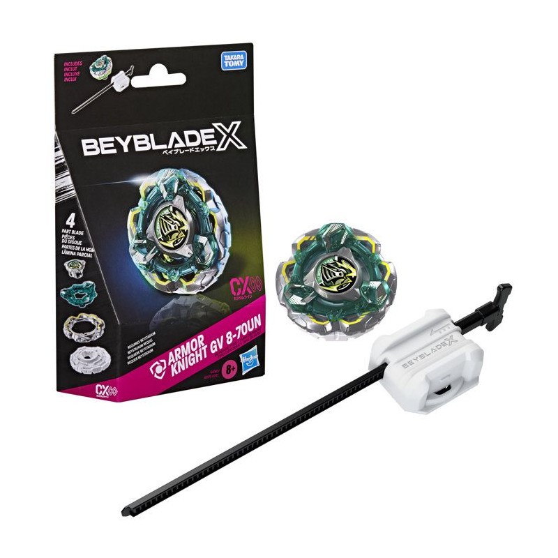 Beyblade X Starter Pack Fortress Knight GV 8-70UN CX Infinity, toupie
