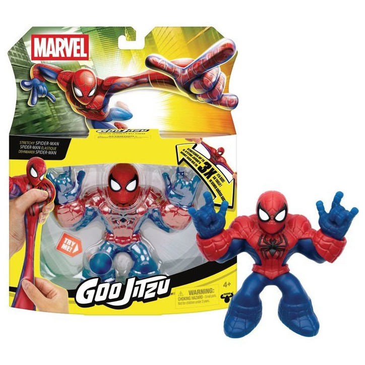 Figurine - HERoeS OF GOO JIT ZU - Spiderman Avengers - 11 cm - Extensible - Texture Goo Figurine - HERoeS OF GOO JIT ZU - Spiderman Avengers - 11 cm - Extensible - Texture Goo