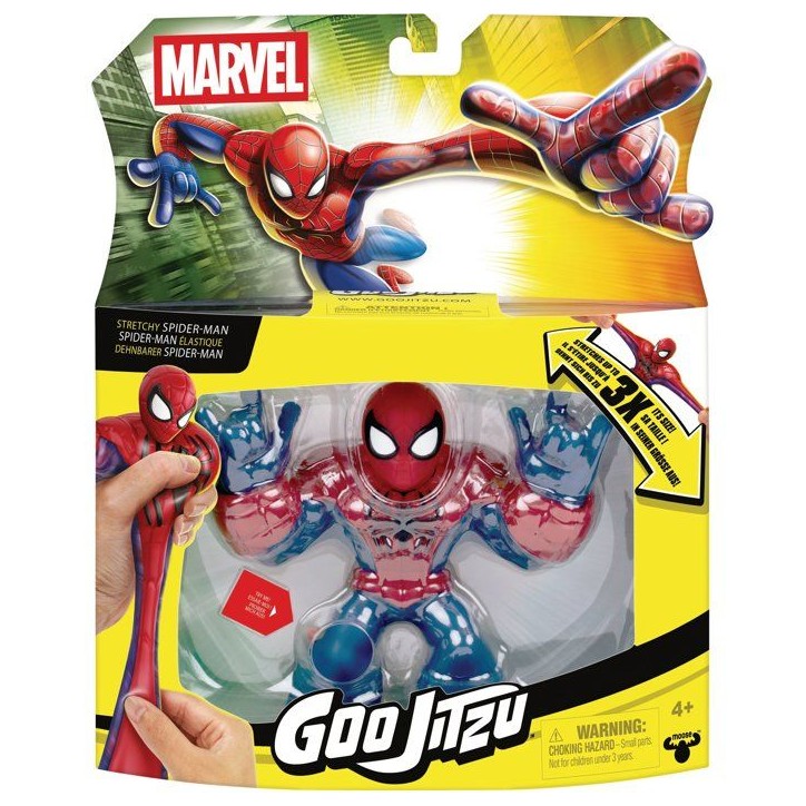 Figurine - HERoeS OF GOO JIT ZU - Spiderman Avengers - 11 cm - Extensible - Texture Goo Figurine - HERoeS OF GOO JIT ZU - Spiderman Avengers - 11 cm - Extensible - Texture Goo