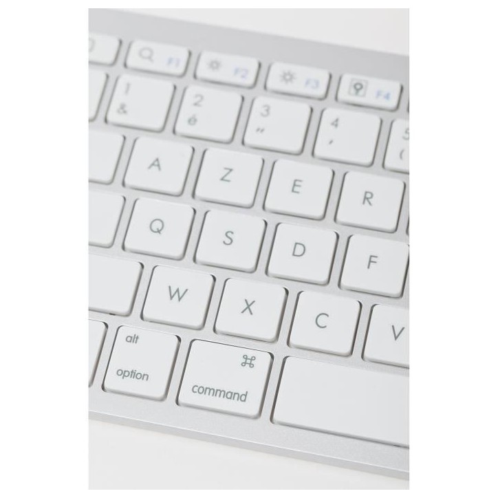 Clavier sans fil Bluetooth - BLUESTORK - MINI MAC - Compact - Compatible Mac - Blanc Clavier sans fil Bluetooth - BLUESTORK - MINI MAC - Compact - Compatible Mac - Blanc