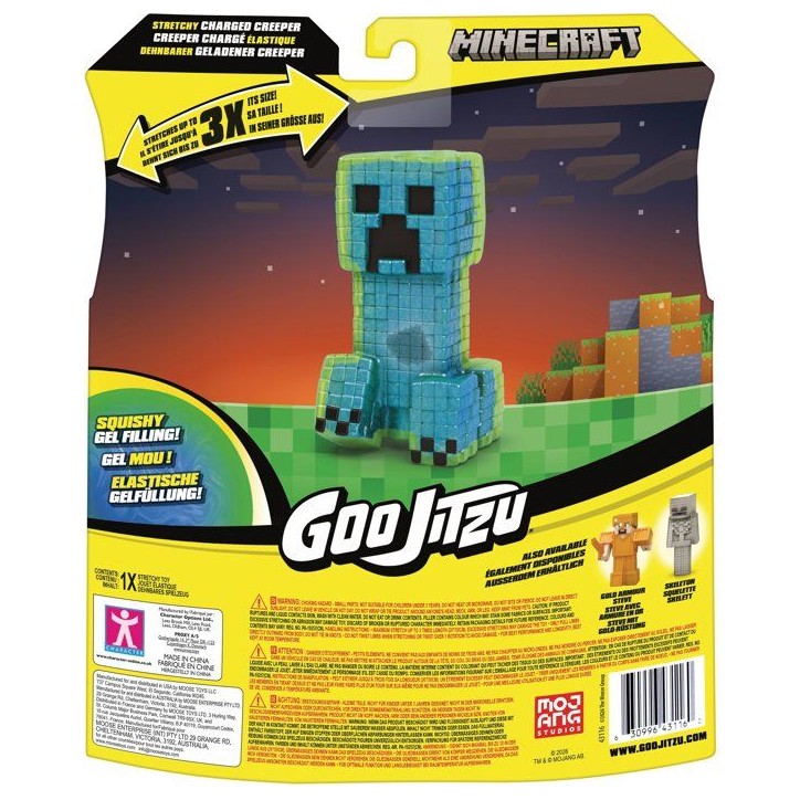 Figurine - HERoeS OF GOO JIT ZU - Creeper Chargé - 11 cm - Extensible - Minecraft