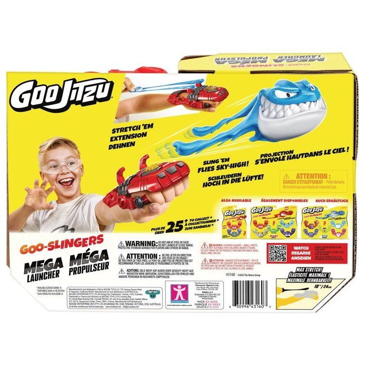 Lanceur - HERoeS OF GOO JIT ZU - Mega Lanceur Goo Slingers - Portée 30 m - 3 figurines incluses - Action Lanceur - HERoeS OF GOO JIT ZU - Mega Lanceur Goo Slingers - Portée 30 m - 3 figurines incluses - Action