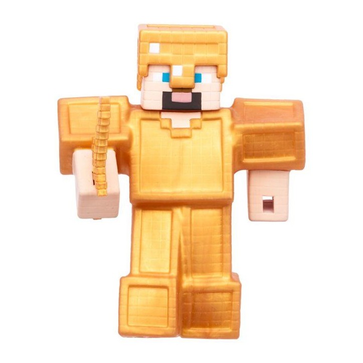 Figurine - HERoeS OF GOO JIT ZU - Steve Gold - 11 cm - Extensible - Minecraft