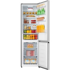 Réfrigérateur combiné congélateur bas - HISENSE - RB3N331NACD - 2 portes - 336 L - 185x60x66 cm - Inox
