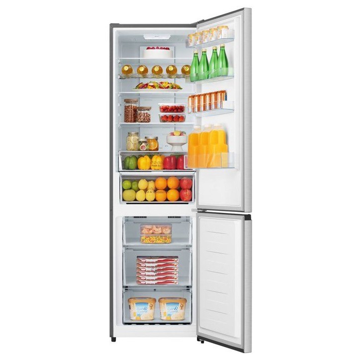 Réfrigérateur combiné congélateur bas - HISENSE - RB3N331NACD - 2 portes - 336 L - 185x60x66 cm - Inox Réfrigérateur combiné congélateur bas - HISENSE - RB3N331NACD - 2 portes - 336 L - 185x60x66 cm - Inox