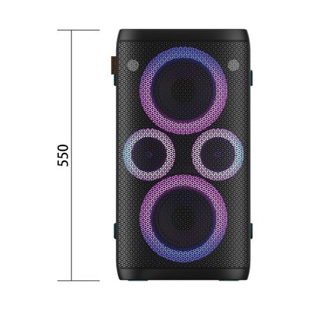 Enceinte de soirée - HISENSE - HP100E Party Thunder - Bluetooth - Jeux de lumiere LED - Karaoké - Étanche IPX4