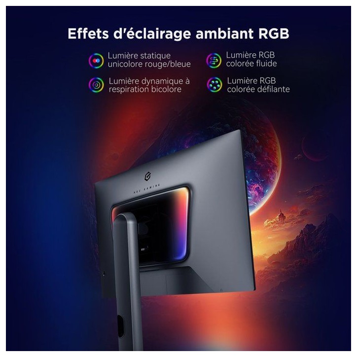 Ecran PC Gamer - HKC - 27 - QHD - 360Hz - Dalle OLED - 0.03ms - GS27QES