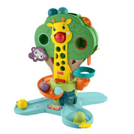 Mon Arbre de la Jungle Évolutif - Centre d'activités - Fisher-Price - Musical - 6 balles incluses - Des 6 mois