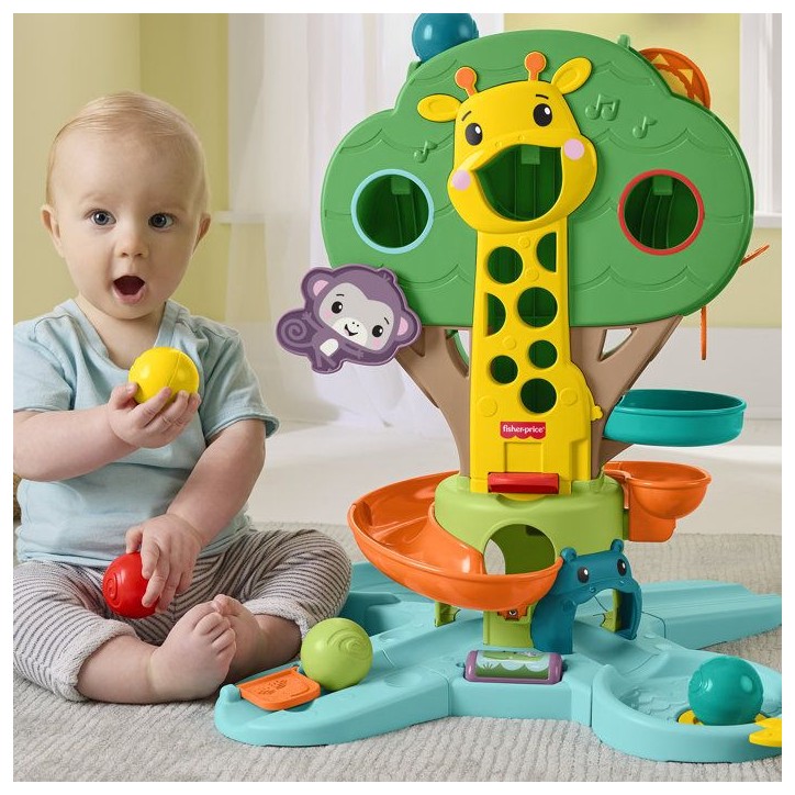 Mon Arbre de la Jungle Évolutif - Centre d'activités - Fisher-Price - Musical - 6 balles incluses - Des 6 mois Mon Arbre de la Jungle Évolutif - Centre d'activités - Fisher-Price - Musical - 6 balles incluses - Des 6 mois