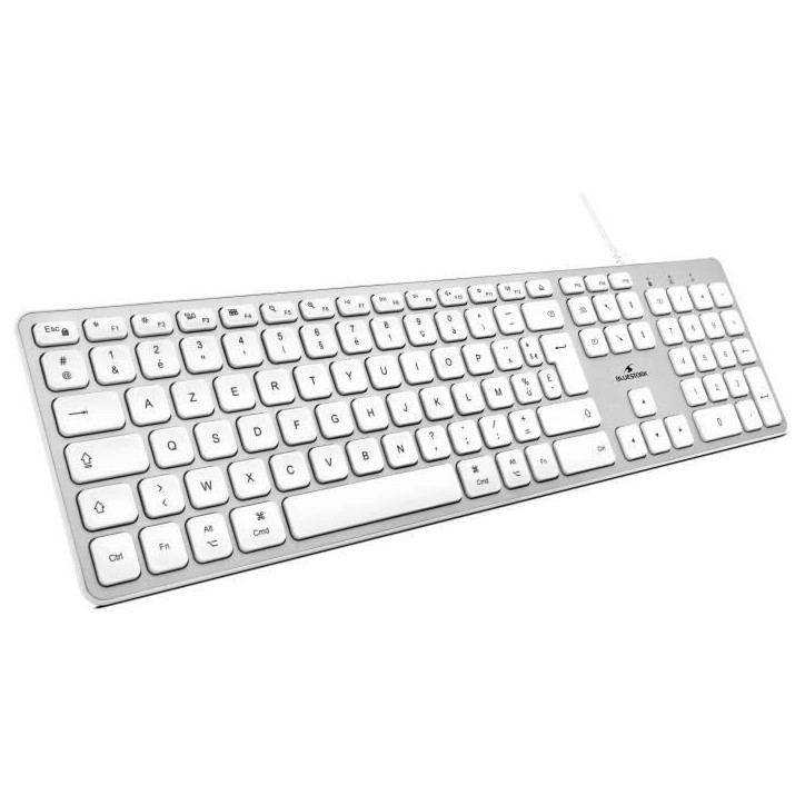 Clavier Filaire - BLUESTORK - KB Mac - Compatible Mac - Blanc Clavier Filaire - BLUESTORK - KB Mac - Compatible Mac - Blanc
