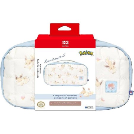 Pochette rembourrée de protection et transport console - Nintendo Switch et Switch 2 - Hori - Pokémon - Motif Évoli Cottage C