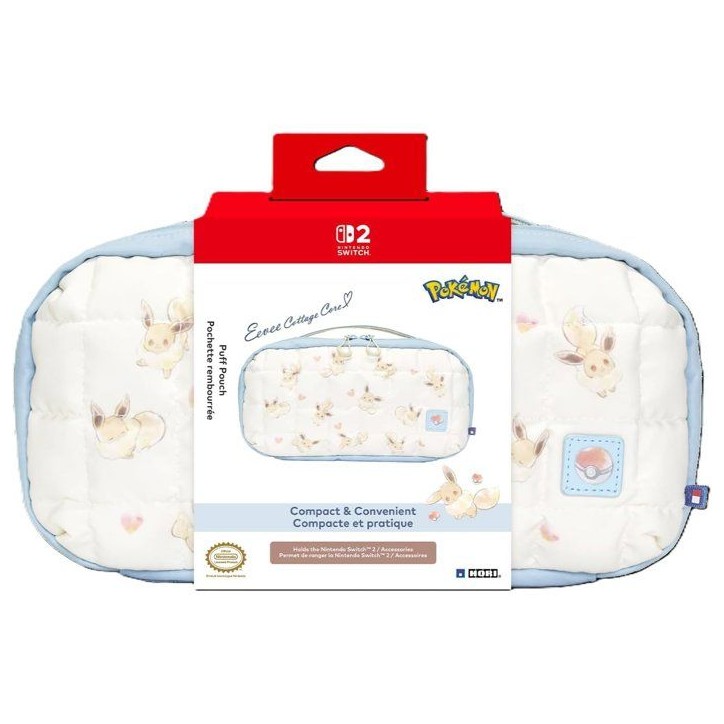 Pochette rembourrée de protection et transport console - Nintendo Switch et Switch 2 - Hori - Pokémon - Motif Évoli Cottage C Pochette rembourrée de protection et transport console - Nintendo Switch et Switch 2 - Hori - Pokémon - Motif Évoli Cottage C