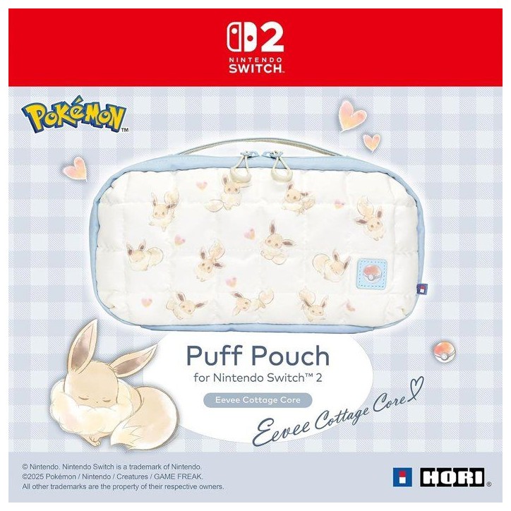 Pochette rembourrée de protection et transport console - Nintendo Switch et Switch 2 - Hori - Pokémon - Motif Évoli Cottage C Pochette rembourrée de protection et transport console - Nintendo Switch et Switch 2 - Hori - Pokémon - Motif Évoli Cottage C
