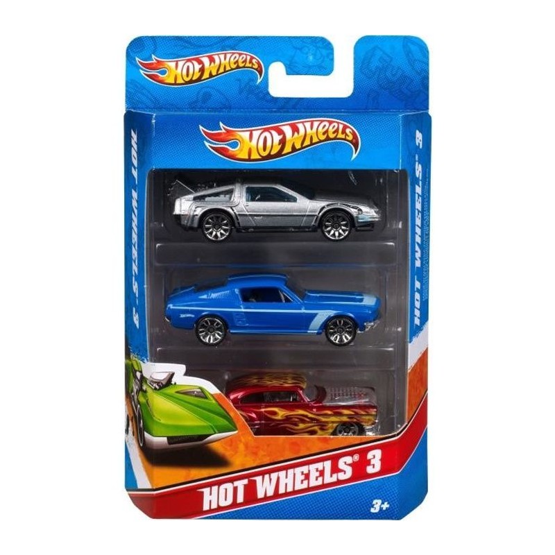 Hot Wheels - Coffret de 3 Véhicules - Petites Voitures - 3 ans et + -