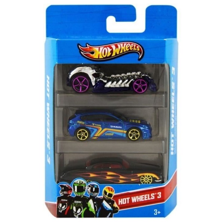 Hot Wheels - Coffret de 3 Véhicules - Petites Voitures - 3 ans et + - Hot Wheels - K5904 Hot Wheels - Coffret de 3 Véhicules - Petites Voitures - 3 ans et + - Hot Wheels - K5904