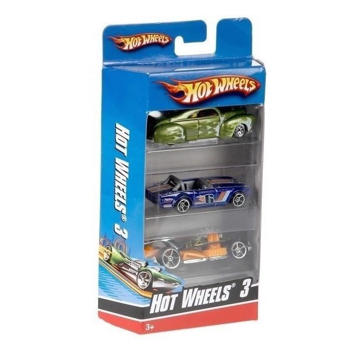 Hot Wheels - Coffret de 3 Véhicules - Petites Voitures - 3 ans et + - Hot Wheels - K5904 Hot Wheels - Coffret de 3 Véhicules - Petites Voitures - 3 ans et + - Hot Wheels - K5904