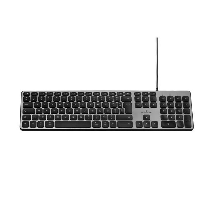 Clavier Filaire - Bluestork - KB Mac - Azerty - Compatible Mac - Noir
