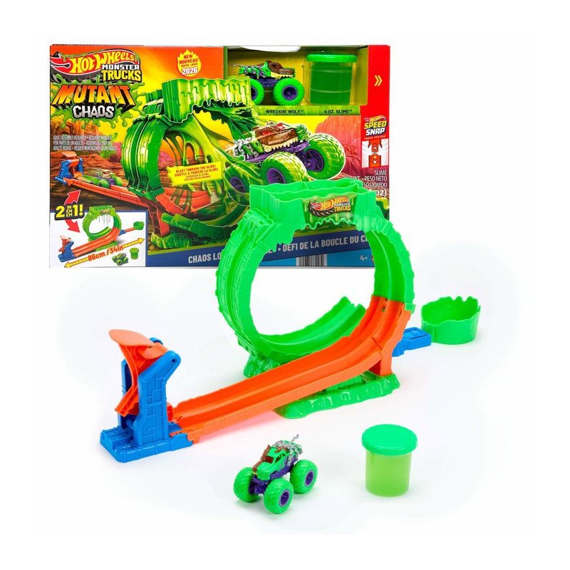 Coffret de jeu - HOT WHEELS Monster Trucks - Défi Looping Chaos - Wre