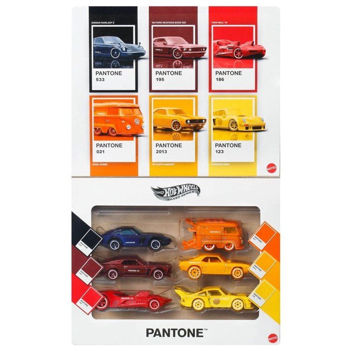 Coffret véhicules - HOT WHEELS - Pantone JNK94 - 6 véhicules - Collaboration - Collection
