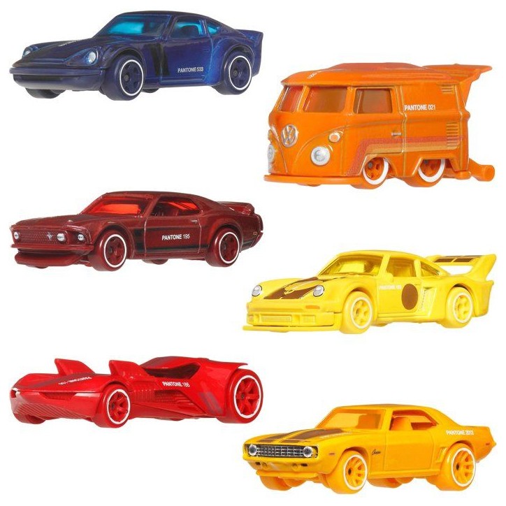 Coffret véhicules - HOT WHEELS - Pantone JNK94 - 6 véhicules - Collaboration - Collection