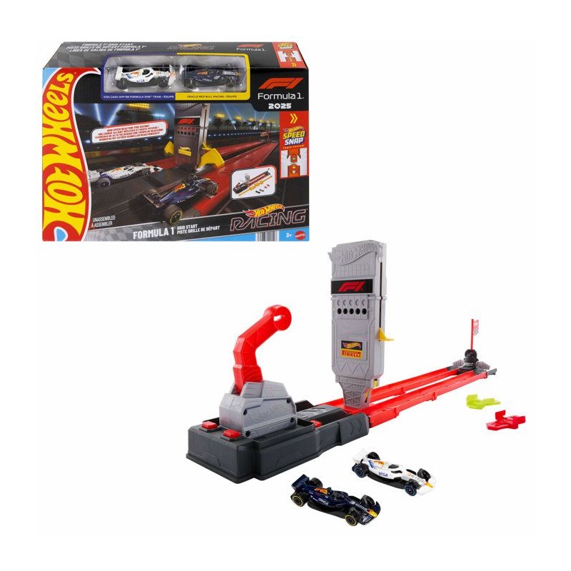 Coffret piste - HOT WHEELS - Piste Grille de Départ Formule 1 - 2 vé