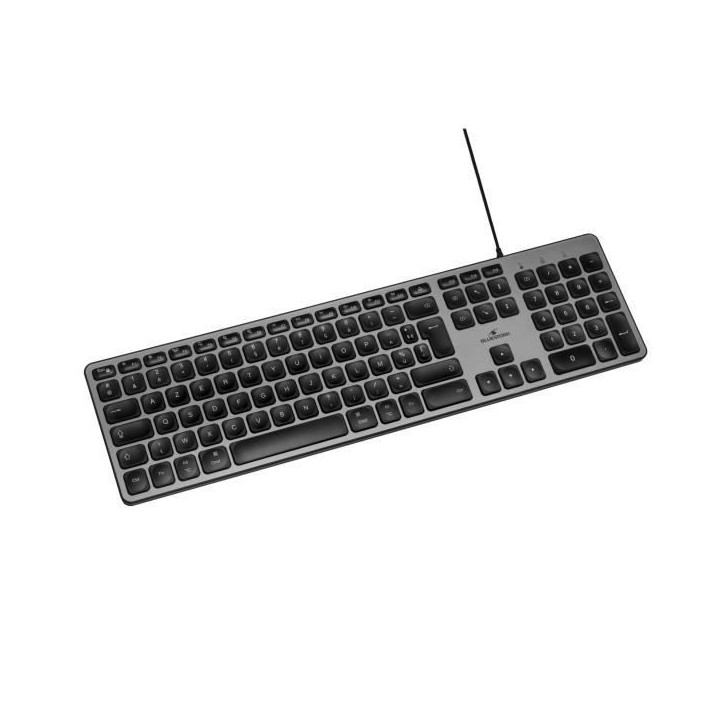 Clavier Filaire - Bluestork - KB Mac - Azerty - Compatible Mac - Noir