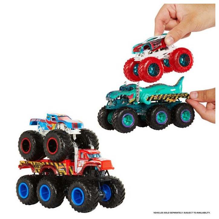 Voiture - Hot Wheels - Monster Trucks - Assortiment 1/64 - Multicolore - 6 roues Voiture - Hot Wheels - Monster Trucks - Assortiment 1/64 - Multicolore - 6 roues