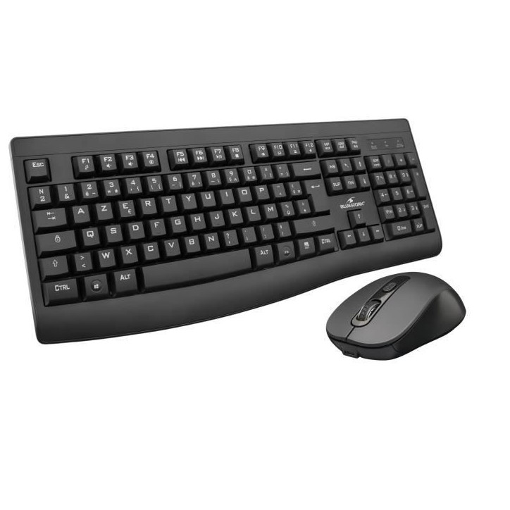 Pack Clavier Souris - BLUESTORK - PACK OFFICE RECHARGEABLE - Sans Fil - Noir Pack Clavier Souris - BLUESTORK - PACK OFFICE RECHARGEABLE - Sans Fil - Noir