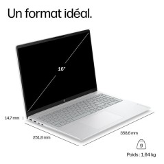 PC Portable HP OmniBook 3 16-bu0022nfx - Windows 11 - 16 2K IPS - Core