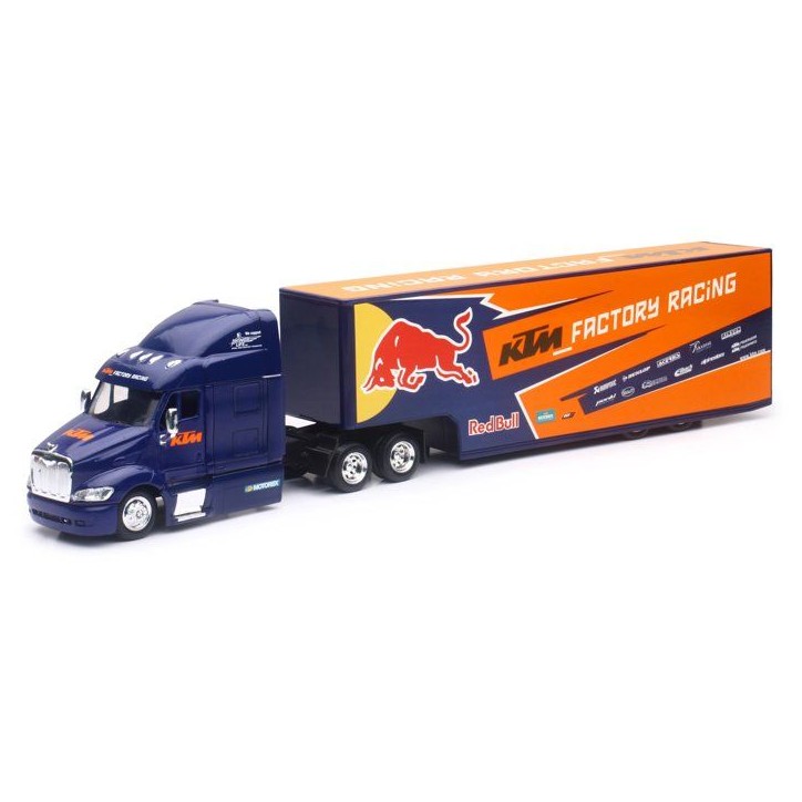 Camion miniature de collection - NEWRAY - Peterbilt T387 KTM Red Bull 2017 - 1/43