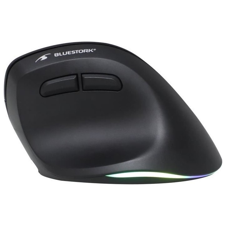 Souris Ergonomique Sans Fil - BLUESTORK - ERGO LUMI - PC/MAC - Noir Souris Ergonomique Sans Fil - BLUESTORK - ERGO LUMI - PC/MAC - Noir