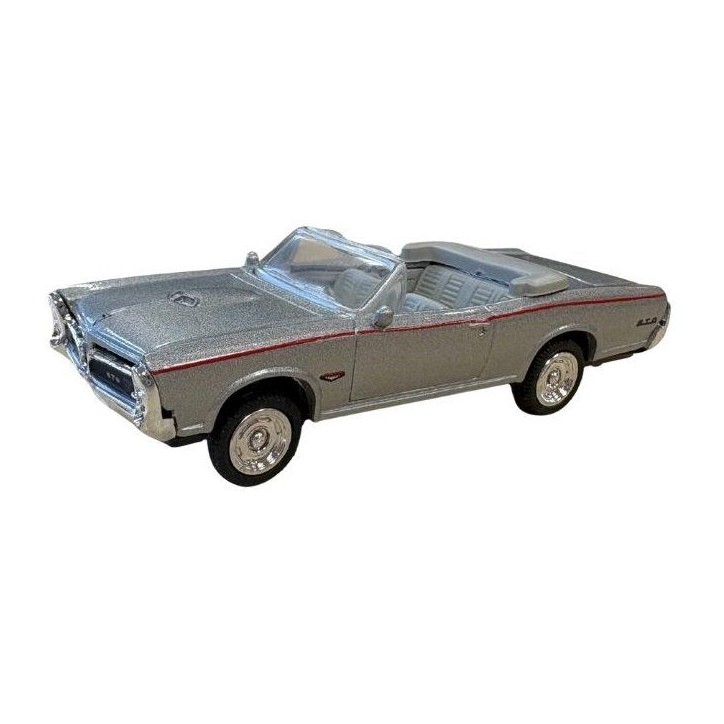 Voiture miniature de collection - NEWRAY - Pontiac GTO 1966 - Gris - 1/43 Voiture miniature de collection - NEWRAY - Pontiac GTO 1966 - Gris - 1/43