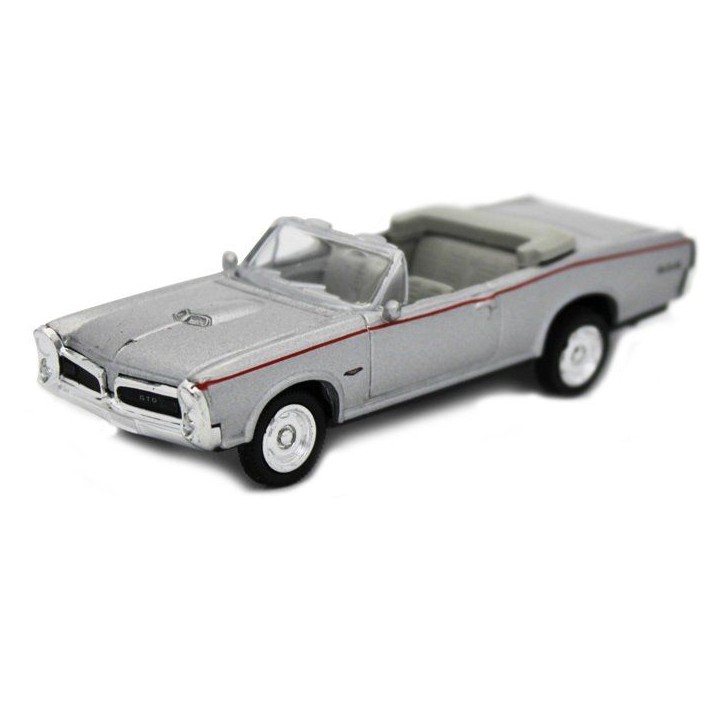 Voiture miniature de collection - NEWRAY - Pontiac GTO 1966 - Gris - 1/43 Voiture miniature de collection - NEWRAY - Pontiac GTO 1966 - Gris - 1/43